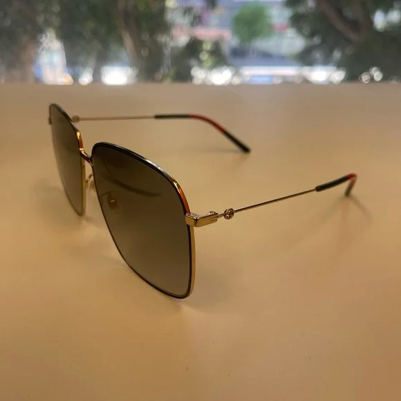 Aviator Sunglasses Gg0394s Gucci GG0394S 001 Oversized Women's